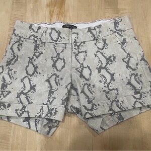Dear John Snake Print Women Shorts - Gray size 28